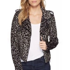 Beautiful Bebe Faux Suede Moto Jacket